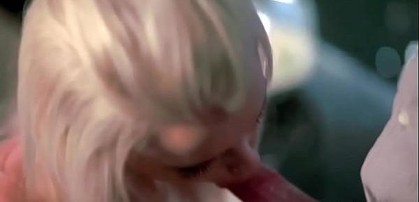  Jazzy Blonde Awesome CFNM Blowjob And Cumshot Moment